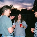 USA ID Meridian 2000MAY19 Party BITHELL Tom 005  Young Ted Venegas and one of the coolest shielas you'd ever hope to meet, Peg Moran. : 2000, Americas, BITHELL Tom, Date, Events, Idaho, May, Meridian, Month, North America, Parties, People, Places, USA, Year