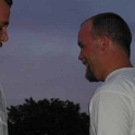 USA ID Meridian 2000MAY19 Party BITHELL Tom 016  Long time no see Dan Schraeder. : 2000, Americas, BITHELL Tom, Date, Events, Idaho, May, Meridian, Month, North America, Parties, People, Places, USA, Year