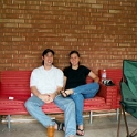 USA ID Boise 7011WestAshland 2002AUG03 Party FitzysPool 004  Mike and Bekah dropped in from Dallas, Texas. : 2002, 7011 West Ashland, Americas, August, Boise, Date, Events, Fitzy's Pool Party, Idaho, Month, North America, Parties, Places, USA, Year