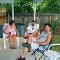 USA ID Boise 7011WestAshland 2002AUG03 Party FitzysPool 017  Sipper, Sherry, John G and Gilligan. : 2002, 7011 West Ashland, Americas, August, Boise, Date, Events, Fitzy's Pool Party, Idaho, Month, North America, Parties, Places, USA, Year