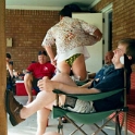 USA ID Boise 7011WestAshland 2002AUG03 Party FitzysPool 019  Someone had to ask what a great "Aussie Cossie" was.   Didn't they Reid??? : 2002, 7011 West Ashland, Americas, August, Boise, Date, Events, Fitzy's Pool Party, Idaho, Month, North America, Parties, Places, USA, Year