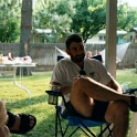 USA ID Boise 7011WestAshland 2002AUG03 Party FitzysPool 026  I think John parked his carcass right there next to the keg and didn't move. Good onya mate. : 2002, 7011 West Ashland, Americas, August, Boise, Date, Events, Fitzy's Pool Party, Idaho, Month, North America, Parties, Places, USA, Year