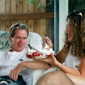 USA ID Boise 7011WestAshland 2002AUG03 Party FitzysPool 030  No, really, someone has to taste it! : 2002, 7011 West Ashland, Americas, August, Boise, Date, Events, Fitzy's Pool Party, Idaho, Month, North America, Parties, Places, USA, Year