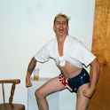 USA ID Boise 7011WestAshland 2002AUG03 Party FitzysPool 055  OK, someone's gotta say it - no amount of alcohol makes this look cute!!! : 2002, 7011 West Ashland, Americas, August, Boise, Date, Events, Fitzy's Pool Party, Idaho, Month, North America, Parties, Places, USA, Year