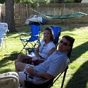 USA ID Boise 7011WestAshland 2004AUG07 Party FitzysPool 001  Beth "Princess" Elroy and her husband Lance lobbed up. : 2004, 7011 West Ashland, Americas, August, Boise, Date, Events, Fitzy's Pool Party, Idaho, Month, North America, Parties, Places, USA, Year