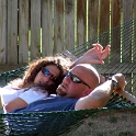USA ID Boise 7011WestAshland 2004AUG07 Party FitzysPool 006  I can feel a little "PDA" coming on from Peg and Vince kickin' in the hammock. : 2004, 7011 West Ashland, Americas, August, Boise, Date, Events, Fitzy's Pool Party, Idaho, Month, North America, Parties, Places, USA, Year