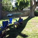 USA ID Boise 7011WestAshland 2004AUG07 Party FitzysPool 009  C'mon Vinny, disco dancing on you Pat Malone in a deck chair is not on dude. : 2004, 7011 West Ashland, Americas, August, Boise, Date, Events, Fitzy's Pool Party, Idaho, Month, North America, Parties, Places, USA, Year