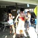 USA ID Boise 7011WestAshland 2004AUG07 Party FitzysPool 020  Ever notice how people gather around an empty table when they need to be fed???? : 2004, 7011 West Ashland, Americas, August, Boise, Date, Events, Fitzy's Pool Party, Idaho, Month, North America, Parties, Places, USA, Year
