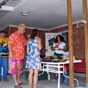 USA ID Boise 7011WestAshland 2004AUG07 Party FitzysPool 047  The hangii style pig is served and I'm having a good go at it. Talk about good eats!!! : 2004, 7011 West Ashland, Americas, August, Boise, Date, Events, Fitzy's Pool Party, Idaho, Month, North America, Parties, Places, USA, Year