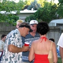 USA ID Boise 7011WestAshland 2004AUG07 Party FitzysPool 053  DJ, Gump and Demetria solving the worlds ailments ....... again!!! : 2004, 7011 West Ashland, Americas, August, Boise, Date, Events, Fitzy's Pool Party, Idaho, Month, North America, Parties, Places, USA, Year