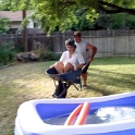 USA ID Boise 7011WestAshland 2005JUL30 Party FitzysPool 082  Stout & Nette are giving the rugby boys a run for thier money. : 2005, 7011 West Ashland, Americas, Boise, Date, Events, Fitzy's Pool Party, Idaho, July, Month, North America, Parties, Places, USA, Year