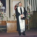 USA TX Dallas 1999MAR20 Wedding CHRISTNER Ceremony 003  Bill LeBarr was the minister who conducted the ceremony. : 1999, Americas, Christner - Mike & Rebekah, Dallas, Date, Events, March, Month, North America, Places, Texas, USA, Wedding, Year