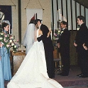 USA TX Dallas 1999MAR20 Wedding CHRISTNER Ceremony 008  Michael and Rebekah with "that" kiss. : 1999, Americas, Christner - Mike & Rebekah, Dallas, Date, Events, March, Month, North America, Places, Texas, USA, Wedding, Year