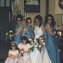 USA TX Dallas 1999MAR20 Wedding CHRISTNER Ceremony 014  "Da broads" getting in on the action. : 1999, Americas, Christner - Mike & Rebekah, Dallas, Date, Events, March, Month, North America, Places, Texas, USA, Wedding, Year