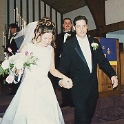 USA TX Dallas 1999MAR20 Wedding CHRISTNER Ceremony 017  "Shush now Bekah, if we're really quite no one will notice us sneaking out." : 1999, Americas, Christner - Mike & Rebekah, Dallas, Date, Events, March, Month, North America, Places, Texas, USA, Wedding, Year