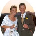 AUST NT AliceSprings 2002OCT19 Wedding SYMONS JustMarried 002 : 2002, Alice Springs, Australia, Date, Events, Month, NT, October, Places, Symons - Gavin & Cindy, Wedding, Year