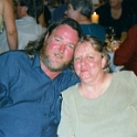 AUST NT AliceSprings 2002OCT19 Wedding SYMONS Reception 021  Big Chris and his missus having a bit of fun. : 2002, Alice Springs, Australia, Date, Events, Month, NT, October, Places, Symons - Gavin & Cindy, Wedding, Year