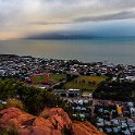 178 FacebookHeader AUS QLD Townsville 2016JUL04 CastelHil 016  The sun's trying to break though the clouds over Magnetic Island.    After this shot was taken, the clouds closed up and the drizzling rain set in for the day. — @ Castle Hill Look Out, Townsville, Queensland, Australia : 2016, Australia, Castle Hill, Date, July, Month, Places, QLD, Townsville, Year