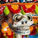 301 FacebookHeader MEX YUC Merida 2019APR07 010  The colour, vibrancy and detail in the Día de Muertos (Day Of The Dead) figurines is absolutely stunning.   The multi-day Mexican holiday involves family and friends gathering to pray for and remember friends and family members who have died, and helping support their spiritual journey. In Mexican culture, death is viewed as a natural part of the human cycle and as such, view it not as a day of sadness but as a day of celebration because their loved ones awake and celebrate with them. — @ Mérida, Yucatan, Mexico : - DATE, - PLACES, - TRIPS, 10's, 2019, 2019 - Taco's & Toucan's, Americas, April, Day, Mexico, Month, Mérida, North America, South, Sunday, Year, Yucatán