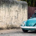 313 FacebookHeader MEX YUC Valladolid 2019APR09 016  Of all the vehicles I saw in Mexico this Beetle, in one of the back streets of the oldest part of Valladolid, caught my eye with its great colour scheme. — @ Valladolid, Yucatan, Mexico : - DATE, - PLACES, - TRIPS, 10's, 2019, 2019 - Taco's & Toucan's, Americas, April, Day, Mexico, Month, North America, South, Tuesday, Valladolid, Year, Yucatán