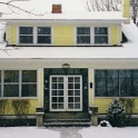 USA ID Boise 1112North7th 1997NOV Painting 008  The primary yellow color is offset nicely by the green roof with white and green trim highlights. : 1112 North 7th, 1997, Americas, Boise, Exterior, Fitzy's Poverty Palaces, Idaho, North America, November, Painting, Repairs, USA