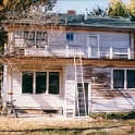 USA ID Boise 1112North7th 1997OCT TrimRepair 005  I've just replaced all the missing trim on the back of the house. you can clearly see some of the water damage. : 1112 North 7th, 1997, Americas, Boise, Exterior, Fitzy's Poverty Palaces, Idaho, North America, October, Repairs, Trim, USA