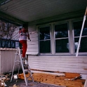 USA ID Boise 1112North7th 1997SEPT SidingRemoval 004  There was little pockets of water damage and rotted siding that was easy to replace. : 1112 North 7th, 1997, Americas, Boise, Exterior, Fitzy's Poverty Palaces, Idaho, North America, Repairs, September, Siding, USA