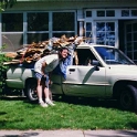 USA ID Boise 1112North7th 1997SEPT SidingRemoval 007  This was one of 4 loads headed for the dump ..... I kept the shiela though. : 1112 North 7th, 1997, Americas, Boise, Exterior, Fitzy's Poverty Palaces, Idaho, North America, Repairs, September, Siding, USA