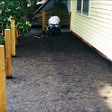 USA ID Boise 1112North7th 1999OCT UpstairsPorch 001  I installed new 7/8th's inch tongue & groove OSB sub-flooring with new 4x4 cedar posts. : 1112 North 7th, 1999, Americas, Boise, Exterior, Fitzy's Poverty Palaces, Idaho, North America, October, Upstairs Porch, USA