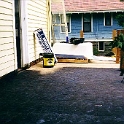 USA ID Boise 1112North7th 1999OCT UpstairsPorch 002  We had to prime all the wood with a bitumous product to accept a leak proof membrane system. : 1112 North 7th, 1999, Americas, Boise, Exterior, Fitzy's Poverty Palaces, Idaho, North America, October, Upstairs Porch, USA