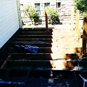 USA ID Boise 1112North7th 1999SEPT UpstairsPorch 004  While all the flooring was removed I took the opportunity run wiring for the outside lights we were installing. : 1112 North 7th, 1999, Americas, Boise, Exterior, Fitzy's Poverty Palaces, Idaho, North America, September, Upstairs Porch, USA
