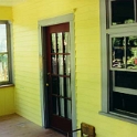 USA ID Boise 1112North7th 1997NOV FrontPorch 001  We decided to continue the color scheme from the exterior on into the porch. : 1112 North 7th, 1997, Americas, Boise, Fitzy's Poverty Palaces, Front Porch, Idaho, Interior, North America, November, Painting, Repairs, USA