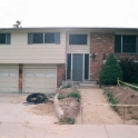 USA ID 4000Kilarney 2000JUL15 FrontYard 001  Here's me installing a paved brick path to the front door. : 2000, 4000 Kilarney, Americas, Boise, Idaho, July, North America, USA