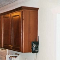 USA ID Boise 7011WAshland GF Kitchen 2003DEC08 003  I also managed to hide a wiring mistake by mounting a phone on the end cabinet. : 2003, 7011 West Ashland, Americas, Boise, December, Idaho, Kitchen, North America, USA