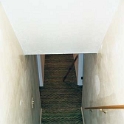 USA ID Boise 7011WAshland LL Hallway 2001MAR30 002  On the left is the huge laundry. The TV room is on the right. : 2001, 7011 West Ashland, Americas, Boise, Hallway, Idaho, March, North America, USA