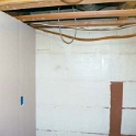 USA ID Boise 7011WAshland LL Laundry 2002JUL13 002  The new laundry wall was installed and sheet-rocked. : 2002, 7011 West Ashland, Americas, Boise, Idaho, July, Lanudry, North America, USA