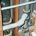 USA ID Boise 7011WAshland LL Laundry 2002JUL13 005  The drain where I will tie in the washing machine. : 2002, 7011 West Ashland, Americas, Boise, Idaho, July, Lanudry, North America, USA