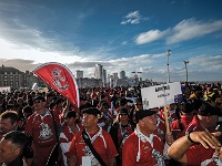 ARG BA MarDelPlata 2014SEPT21 GO OpeningCeremony 025 : 2014, 2014 - South American Sojourn, 2014 Mar Del Plata Golden Oldies, Alice Springs Dingoes Rugby Union Football CLub, Americas, Argentina, Buenos Aires, Date, Golden Oldies Rugby Union, Mar del Plata, Month, Opening Ceremony, Places, Rugby Union, September, South America, Sports, Trips, Year