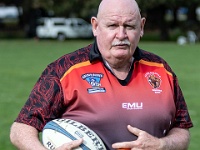 NZL CAN Christchurch 2018APR27 GO Gameday03 054 : - DATE, - PLACES, - SPORTS, - TRIPS, 10's, 2018, 2018 - Kiwi Kruisin, 2018 Christchurch Golden Oldies, Alice Springs Dingoes Rugby Union Football Club, April, Canterbury, Christchurch, Day, Friday, Gameday 3, Golden Oldies Rugby Union, Month, New Zealand, Oceania, Rugby Union, South Hagley Park, Teams, Year