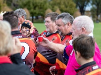 NZL CAN Christchurch 2018APR27 GO Gameday03 087 : - DATE, - PLACES, - SPORTS, - TRIPS, 10's, 2018, 2018 - Kiwi Kruisin, 2018 Christchurch Golden Oldies, Alice Springs Dingoes Rugby Union Football Club, April, Canterbury, Christchurch, Day, Friday, Gameday 3, Golden Oldies Rugby Union, Month, New Zealand, Oceania, Rugby Union, South Hagley Park, Teams, Year