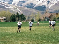 USA UT ParkCity 2001MAY05 Lions vs ParkCityHaggis 005  Young Jess going for a gallup. : 2001, 43rd State Crimson Lions, Americas, May, North America, Park City, Park City - Haggis, Rugby Union, USA, Utah