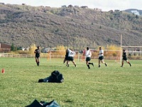 USA UT ParkCity 2001MAY05 Lions vs ParkCityHaggis 012  Big Joe "Fafiti" Sturges giving the big don't argue to some poor bugger. : 2001, 43rd State Crimson Lions, Americas, May, North America, Park City, Park City - Haggis, Rugby Union, USA, Utah