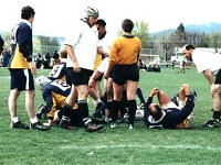 USA MT Missoula 2002MAY04 Lions vs KalispellMoose 006  Trots, Brunsie and Opie. : 2002, 43rd State Crimson Lions, Americas, Kalispell - Moose, Maggotfest, May, Missoula, Montana, North America, Rugby Union, USA