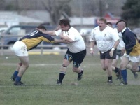 USA MT Missoula 2002MAY04 Lions vs KalispellMoose 007  &quot;Damn, Fitzy don't run too bloody far the airs thin up here you know!&quot; : 2002, 43rd State Crimson Lions, Americas, Kalispell - Moose, Maggotfest, May, Missoula, Montana, North America, Rugby Union, USA