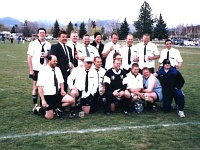 USA MT Missoula 2002MAY04 Lions vs KalispellMoose 008  BACK ROW: Jayrod, Fitzy, Trots, Fafiti, Giffo, Flamingo, Kush, DJ &amp; Mad Dog  FRONT ROW: Brunsie, Gump, Barbie, Bobby, Carney, Opie &amp; Ferret : 2002, 43rd State Crimson Lions, Americas, Kalispell - Moose, Maggotfest, May, Missoula, Montana, North America, Rugby Union, USA