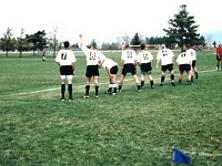 USA MT Missoula 2002MAY04 Lions vs NorthIdahoOsprey 002  Kush waving to someone in the crowd. He does that a lot. : 2002, 43rd State Crimson Lions, Americas, Maggotfest, May, Missoula, Montana, North America, North Idaho - Osprey, Rugby Union, USA