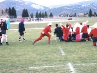 USA MT Missoula 2002MAY05 Lions vs TexasMercenaries 005  A &quot;short&quot; lineout. : 2002, 43rd State Crimson Lions, Americas, Maggotfest, May, Missoula, Montana, North America, Rugby Union, Texas - Mercenaries, USA