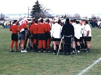USA MT Missoula 2002MAY05 Lions vs TexasMercenaries 007  Beer break, it's thirsty work this rugby thing you know. : 2002, 43rd State Crimson Lions, Americas, Maggotfest, May, Missoula, Montana, North America, Rugby Union, Texas - Mercenaries, USA