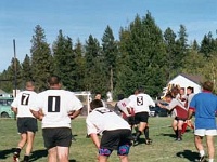 USA ID CoeurDAlene 2002SEPT21 Lions vs UofM Jesters 012  OK, time for Fafiti and me to take a breather.  Notice my taste in bike shorts hasn't changed over the years. : 2002, 43rd State Crimson Lions, Rugby Union, September, University of Montana - Jesters
