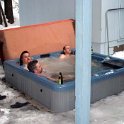USA CA SouthLakeTahoe 2005FEB04 LilJohns 001  After a hard day on the slopes, what could be better than pissing in Lil' John's hot tub??? : 2005, 2005 - Tahoe Superbowl Trip, 877 Kata Place, Americas, California, Date, February, Lake Tahoe, Month, North America, Places, South Lake Tahoe, Trips, USA, Year